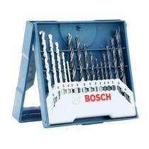 Kit de Brocas para Metal Madeira e Alvenaria de 3 a 8mm com 15 Peças X-LINE 2607017504 BOSCH