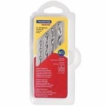 Kit de Brocas Wídea Tramontina 4 a 8MM 4 Peças 4P 408/510