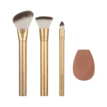 Kit de Brochas de Maquillaje EcoTools Precious Metals Rostro 4 Piezas