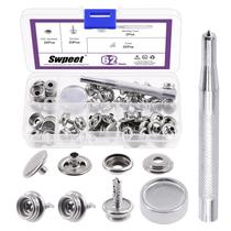 Kit de broches para lona Swpeet de acero inoxidable grado marino, 62 piezas Kit de broches para lona Swpeet de acero inoxidable grado marino, 62 piezas