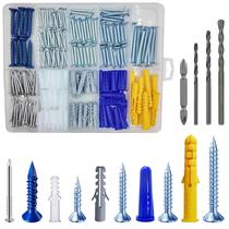 Kit de Buchas para Parede Wensilon 274pcs Conjunto de Parafusos de Plástico