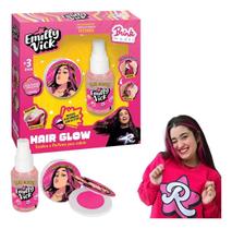 Kit De Cabelo Infantil Hair Glow Emilly Vick Dos Rosa - Brink Model