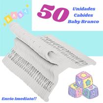 Kit De Cabides Bebê Para Arrumar Guarda Roupa Kit com 50 Unidades Baby