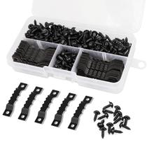 Kit de cabides para fotos Qliver, incluindo 100 cabides em dente de serra Kit de cabides para fotos Qliver, incluindo 100 cabides em dente de serra