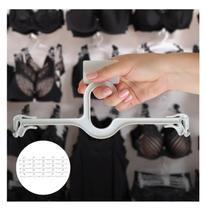 Kit de Cabides Plástico Lingerie Roupas Íntimas Arara Lojas