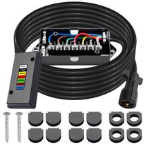 Kit de cablagem de reboque CheemuII 15FT 7 vias com plugue de 7 pinos Kit de cablagem de reboque CheemuII 15FT 7 vias com plugue de 7 pinos