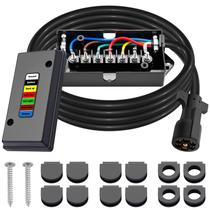 Kit de cablagem de reboque CheemuII de 7 vias e 8 pés com plugue de 7 pinos Kit de cablagem de reboque CheemuII de 7 vias e 8 pés com plugue de 7 pinos