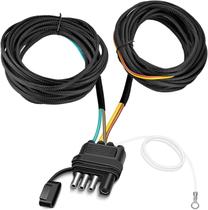 Kit de cablagem de reboque WALSIO 26FT 4 pinos 5 fios Kit de cablagem de reboque WALSIO 26FT 4 pinos 5 fios