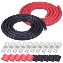Kit de Cabo de Bateria de Cobre iGreely 4/0 AWG 6,1m Kit de Cabo de Bateria de Cobre iGreely 4/0 AWG 6,1m
