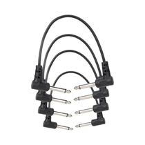 Kit De Cabo De Conexão Para Pedal De Efeito De Guitarra De 6 Polegadas Com Conectores De Ângulo Reto
