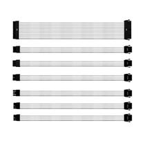 Kit De Cabo De Extensão Sleeved Psu 30 Cm Com Capa De Pvc Cooler Master - Branco - Cma-nest16xxwt1-gl