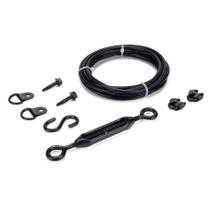 Kit de cabo de suporte para portão HILLMASTER anti-sag em zinco preto Kit de cabo de suporte para portão HILLMASTER anti-sag em zinco preto