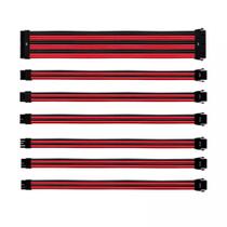 Kit de Cabo Extensor Sleeved para Fonte Cooler Master VERMELHO/PRETO RDBK GL PVC 30 CM 7 Cabos - CMA