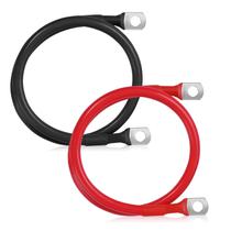 Kit de cabos de bateria Nicholaus 6 AWG 50 cm com terminais de cobre Kit de cabos de bateria Nicholaus 6 AWG 50 cm com terminais de cobre