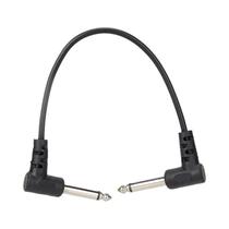 Kit De Cabos De Conexão Para Pedais De Efeito De Guitarra De 6 Polegadas Com Conectores De Ângulo