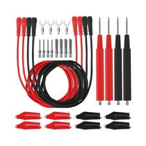 Kit De Cabos De Teste Para Multímetro 16 Em 1: Sondas Digitais, Ganchos, Garras Jacaré E Conectores