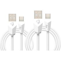 Kit de Cabos Tipo-C ELG 1m+2m Branco