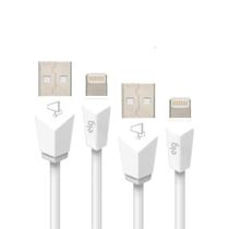 Kit De Cabos Usb Lightning 8 Pinos 1m E 2m C/02 Egl Cmb812wh