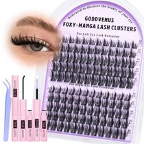 Kit de cachos de cílios Goddvenus Manga Lash Cluster D Curl