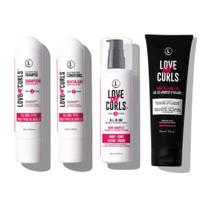Kit de cachos ultra-definidor Hair Care Love Ur Curls e gel de musgo marinho irlandês Kit de cachos ultra-definidor Hair Care Love Ur Curls e gel de musgo marinho irlandês