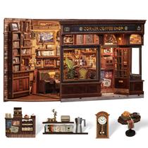 Kit de cadernos de livros DIY em miniatura Dollhouse Cutefun Corner Coffee Shop Kit de cadernos de livros DIY em miniatura Dollhouse Cutefun Corner Coffee Shop