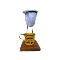 Kit de Café coado Individual Amarela - Demolição artesanal