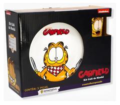 Kit De Café Da Manhã Com 3 Peças Garfield Zona Criativa Kit De Café Da Manhã Com 3 Peças Garfield Zona Criativa