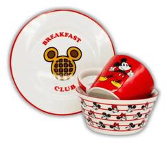 Kit De Café Da Manhã Com 3 Peças Minnie Mickey Zona Criativa Kit De Café Da Manhã Com 3 Peças Minnie Mickey Zona Criativa