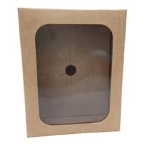 Kit de Caixa com visor 19x15x8cm + Berço ajustável para Ovo de Colher 100g/250g/350g - embalagem com 20un - Kaiambá Embalagens e Acessórios LTDA