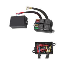 Kit De Caixa De Relé Com Fusíveis Pré-Cabeçados De 4 Pinos 40A, 2, 3, 4, 6 Vias Para Carros,