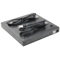 Kit de Caixa Externa para Unidade Óptica de CD/DVD - USB 2.0, 12,7mm SATA, Preto