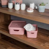 Kit de caixa organizadora Ou 4 peças 5,3L Linha Cube Kit de caixa organizadora Ou 4 peças 5,3L Linha Cube
