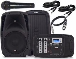 Kit de Caixas 300W RMS Novik Neo Evo 410 II Bluetooth + Microfone