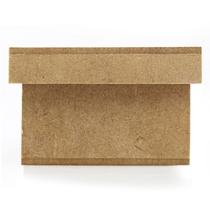 Kit de Caixas Tampa Sapato de MDF Madeira Crua 07 x 07 x 05 cm - Quantidade: 10 unidades