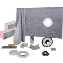 Kit de calçada de chuveiro VEVOR Watertight 38x60cm com flange e grelha de PVC