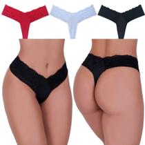 Kit de Calcinha Débora fio dental 3 peças