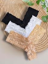 Kit de Calcinhas Fio Renda Caleçon Sensual Delicada