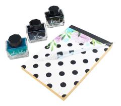 Kit De Caligrafia Escrita Criativa Estojo Ocean Blue Sinoart