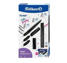 Kit De Caligrafia Pelikan Twist C/3 Penas Preto