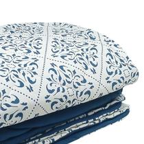 Kit de Cama Casal 3 Peças - Lençol Liso e 2 Fronhas com Acabamento Matelado Acolchoado