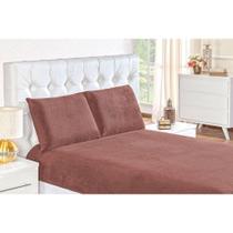 Kit de Cama Casal Padrão Soft 3 Peças Rosê - Bia Enxovais Kit de Cama Casal Padrão Soft 3 Peças Rosê - Bia Enxovais