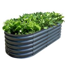 Kit de cama de jardim Olle Raised 12 em 1 galvanizado 152x61 cm Kit de cama de jardim Olle Raised 12 em 1 galvanizado 152x61 cm
