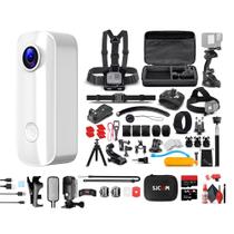 Kit de câmera de ação SJCAM C100 Plus 1080p à prova d'água de 64 GB