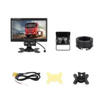 Kit De Câmera De Ré Dupla Com Monitor De 7 Polegadas Para Caminhão, Caravana, Ônibus E RVs, Cabo De