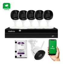 Kit de Câmeras de Segurança WiFi Full HD com 6 Câmeras 5 Internas e 1 Externa, NVR e HD 1TB Purple