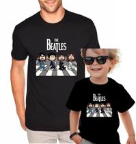 kit de camiseta tal pai tal filho banda de rock Beatles