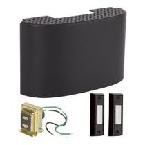 Kit de campainha com fio Craftmade CK2001-FB 16V preto Kit de campainha com fio Craftmade CK2001-FB 16V preto