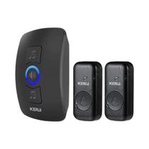 Kit De Campainha Sem Fio À Prova d'Água Para Exterior Com Alarme LED E Melodias De Boas-Vindas Para