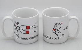 Kit de Canecas com 2 unidades : Meu Coração pertence a Você