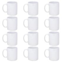 Kit De Canecas De Porcelana 330ml Para Sublimação Branca Com 24 Unidades